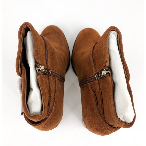 DRAPER JAMES Women's Tegan Ankle Boot Size 6 Cognac Brown Leather NWOB - Picture 9 of 11